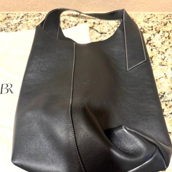 BANANA REPUBLIC VIDA BAG Black large leather slouchy bag excellent! - Picture 9 of 10